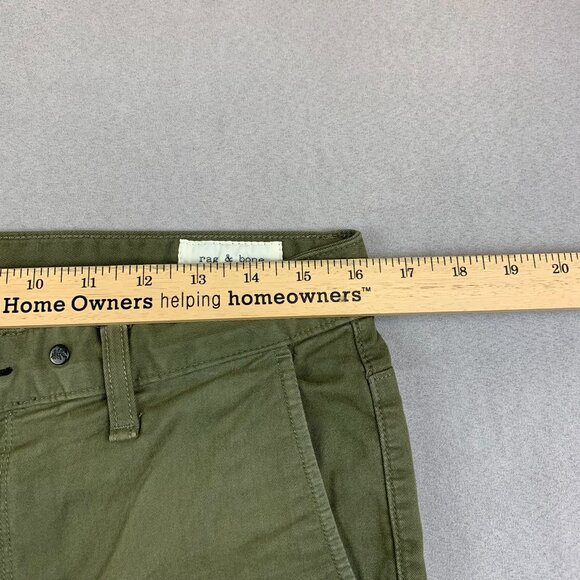 Rag & Bone Mens Pants 32 Army Green Fit 1 Chino Cotton Twill Made In USA 32x28 - Picture 6 of 14